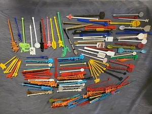 Lot of 140+ Vintage Drink Bar Stir Sticks- Swizzle Sticks & Sandwich Toothpicks - Picture 1 of 11