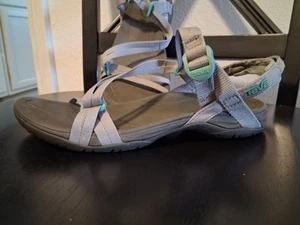 Teva Sirra Sandalia Zapatos Gris Senderismo Aire Libre Tirantes Deportes Acuáticos Trail Mujer 8 - Imagen 1 de 12