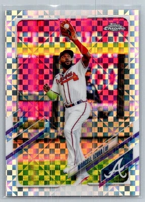 2021 Topps Chrome #202 Marcell Ozuna Prism Refractor - Image 1 of 2