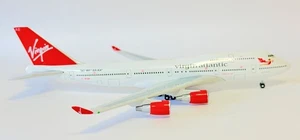 Boeing 747-400 Virgin Atlantic Gemini Jets Modelo Escala 1:400 GJVIR001 G-VFAB - Imagen 1 de 9