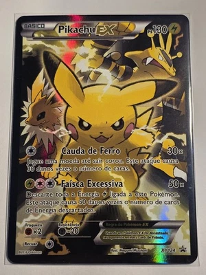 Pikachu EX (XYPR 124)●PORTUGUESE●POKEMON●PROMO●XY Black Star Promos●2013●LP●P006 - Image 1 of 4