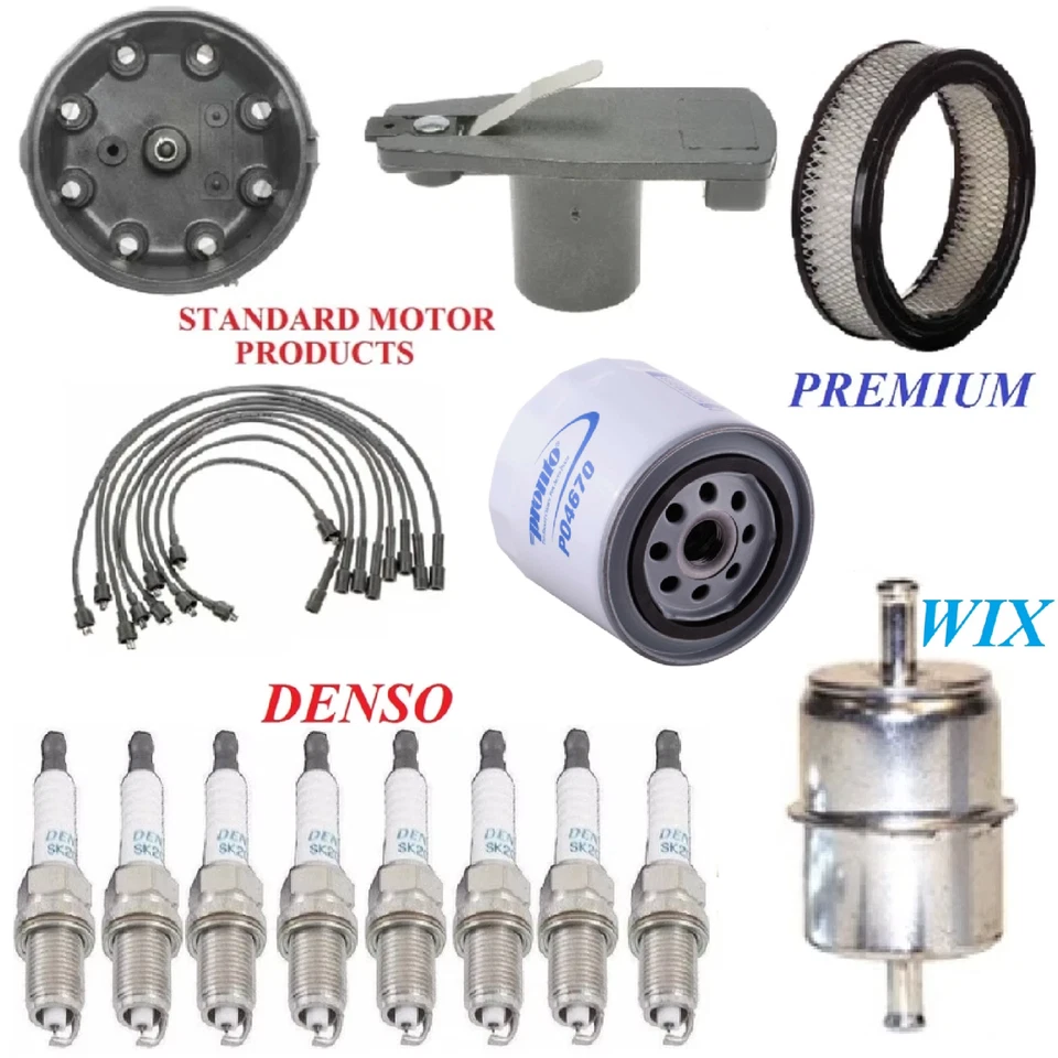Tune Up Kit Filters Cap Wire Spark Plugs For CHRYSLER LEBARON V8; 5.2L 1977-1978 - Image 1 of 1