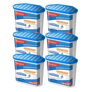 Energiesparende 6er Pack 32 Oz Feuchtigkeitsabsorber Boxen für Bereiche mit hoher Luftfeuchtigkeit - Bild 1 von 2
