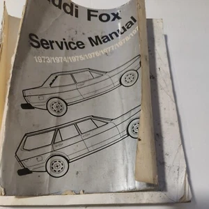 AUDI FOX SERVICE MANUAL  1973-1978  BENTLEY - Picture 1 of 8