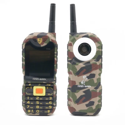 GSM 2G Camouflage Mobile Phone with Antenna BT 4 SIM Card Elderly Cellphones - Image 1 of 4