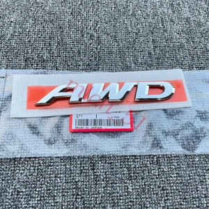 3D Chrome AWD Car Trunk Rear Fender Emblem Badge Decal Sticke FOR HONDA HRV CRV - Picture 1 of 5