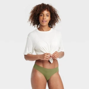 Lasergeschnittener Damen-Tanga - Auden Ivy L, grün - Bild 1 von 1