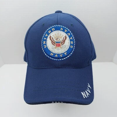 United States Navy Wool Blend Strap back Hat Cap - Image 1 of 4