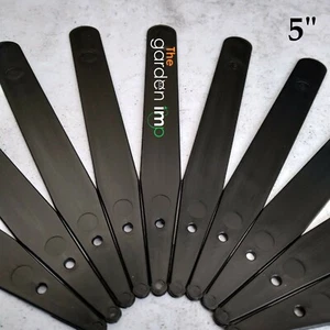 100 Plant Labels Black Plastic 5" Inch Garden Seed Trays Plugs Pots Marker Tags - Picture 1 of 3