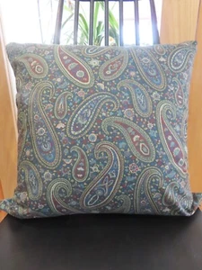 Vintage LAURA ASHLEY 20” Dark, Brooding, 'Kasban' Cushion Cover D- Sided & Zip - Picture 1 of 9