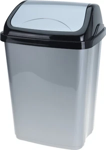 Mülleimer Abfalleimer mit Schwingdeckel 16 Liter Abfallkorb Bad Küche Eimer - Bild 1 von 1