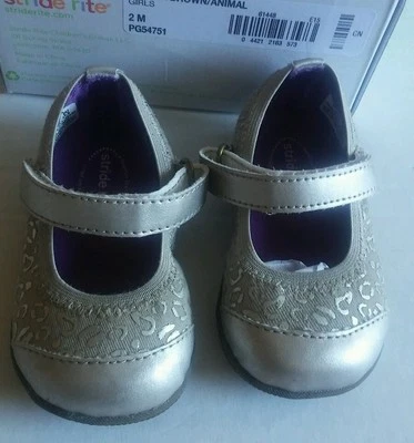 Pisos Stride Rite Cecilia Mary Janes. Talla 2M 3-6 meses. Nuevo en caja Foto 1 de 4