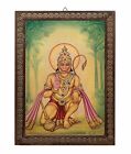 Hanuman Photo Frame, Ram Bhakt, Bajrangbali Photo, Old Indian Deities- 8.5x11.5"