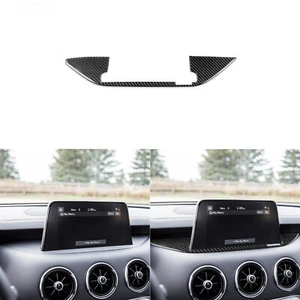 Real Carbon Fiber Console Navigation Base Panel Cover Trim For Kia Stinger 18-23 - Imagen 1 de 11