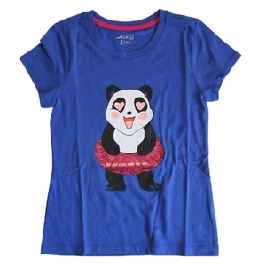 bcg Big Girl's Lifestyle Tutu Panda T-Shirt, Dazzling Blue, Size S (7) - NWT - Picture 1 of 4