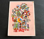 Carte postale vintage Soho Jazz Festival Londres 1989 6x4
