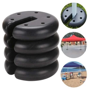 4x Outdoor Tent Leg Weights Anchor Stand Heavy Duty Gazebo Discs Base Windproof - Picture 1 of 12