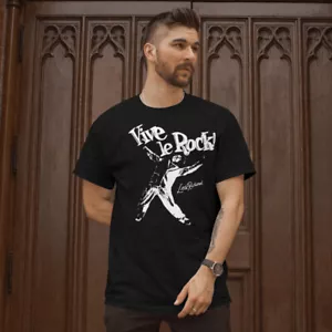 Camiseta negra para hombre Vive Le Rock as Worn by Sid Vicious PUNK ROCK Rock & Roll - Imagen 1 de 3