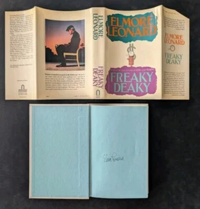 Freaky Deaky Hardcover Elmore Leonard, Signed , First Edition - Picture 1 of 8