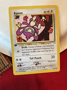 Carta Pokémon 1° Edizione Aipom 40 HP 41/64 Basic - Foto 1 di 2