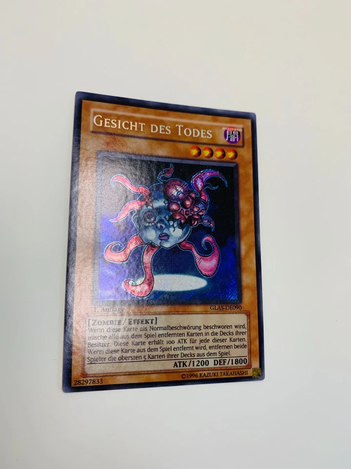 Yu-Gi-Oh ☆ Gesicht des Todes ☆ GLAS-DE090 ☆ Secret Rare ☆ 1. Auflage ☆ - Bild 1 von 2