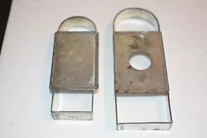 Posten 2 Vintage Metalldose Deutsch Shortbread AUSSTECHFORM Weihnachten Recantangle - Bild 1 von 1