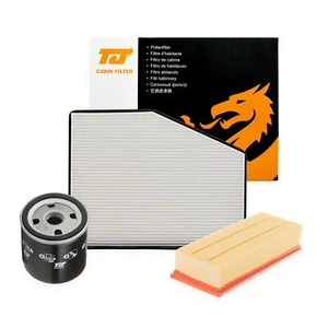 TJ Filters Air & Oil & Cabin Pollen Interior Filter Service Kit Fits Renault - Picture 1 of 5
