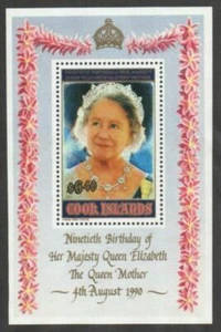 Cook Islands Stamp 1041 - Queen Mother, 90th birthday - Picture 1 of 1