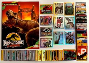 ALBUM JURASSIC PARK 30th Anniversary + Sticker Full Set 208/208 + Cards 58/58 - Picture 1 of 21