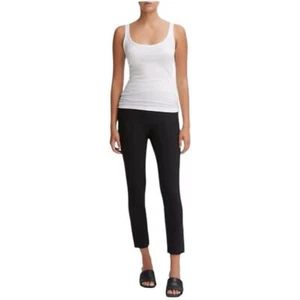 Vince Stitch Front Seam Legging with Side Zip in Black Size Medium Italian ponte - Picture 1 of 8