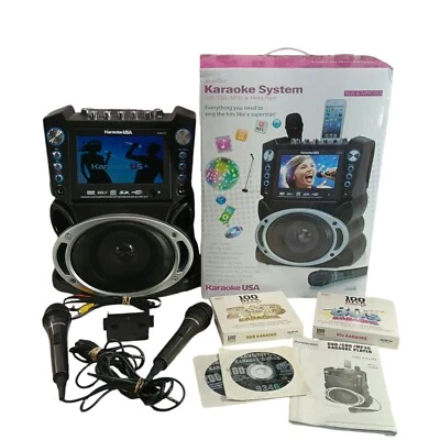 Karaoke USA GF830 All in One Karaoke System with 7" TFT Color Screen, Bluetooth - Image 1 of 4