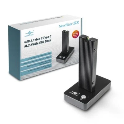 Vantec NST-D208C3-BK NexStar SX USB 3.1 Gen 2 Type C M.2 NVMe SSD Dock - Image 1 of 3