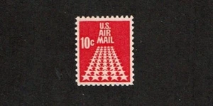 1968 U.S. AIRMAIL 10c Red 50 STAR RUNWAY Sc#C72 M/NH/OG + - Picture 1 of 1