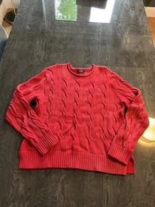 Ladies Red Ralph Lauren Cable Knit Jumper - Picture 1 of 3