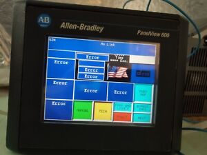  Allen Bradley panelview 600 2711-T6C20L1 /B  frn 4.46 2711T6C20L1  