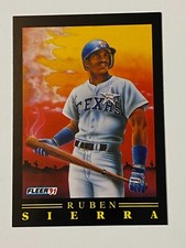⚾ 1991 Fleer Baseball "Pro-Visions" Insert #3 Ruben SIERRA ⚾