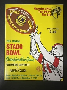 1973 Stagg Bowl Championship Game Wittenburg Juniata Football RARE - Bild 1 von 1