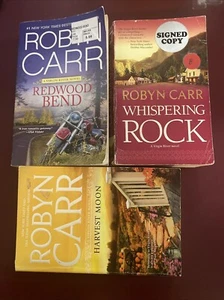 Menge 3 Robyn Carr Virgin River Bücher Redwood Bend Flüstern Felsen Ernte Mond - Bild 1 von 1