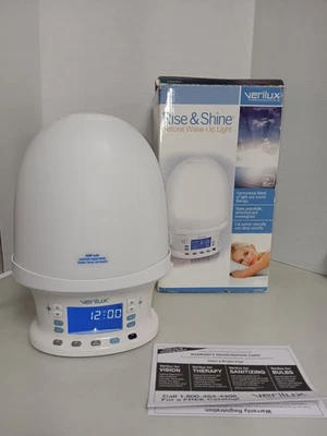 Verilux Rise and Shine Natural Wake Up Light Alarm Clock VA05F - Image 1 of 4
