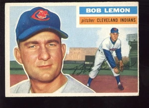 1956 Topps Baseball Card #255 HOFER Bob Lemon - Picture 1 of 1