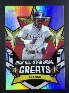 JULIO FRANCO 2025 Topps All Star Game MLB All Star Greats #ASGG-24 Rangers - Picture 1 of 2