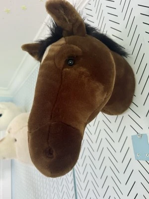 Cabeza de animal - Decoración de pared de caballo habitación infantil Foto 1 de 4