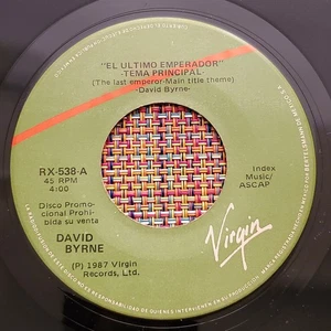DAVID BYRNE - The Last Emperor Main Theme / Mexico Press 45 on VIRGIN (13) - Picture 1 of 2