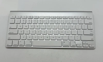 Apple Wireless Bluetooth Keyboard Model A1314 Aluminum White Tested Works - Image 1 of 4