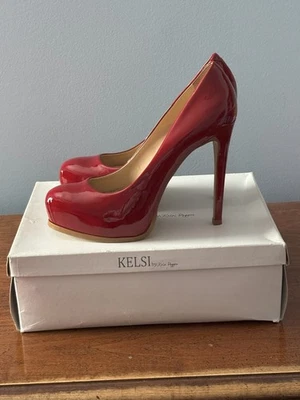 Kelsi Dagger Laurie Women's Red Soft Patent Heels Size 8 - Image 1 of 4