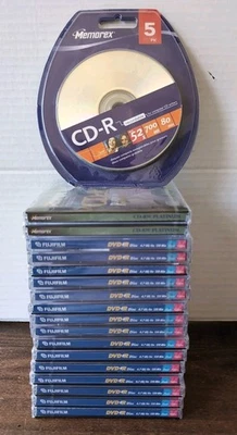 Fujifilm DVD-R 15 Plus Pack 4.7GB New Sealed Compact Disc Lot - Image 1 of 4