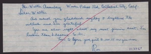 RONALD REAGAN - AUTOGRAPH LETTER SIGNED 11/27/1967 - Picture 1 of 2