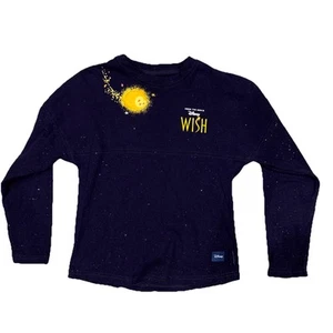 Disney Kids Size 7/8 Wish I'm A Star Purple Long Sleeve Spirit Jersey Youth  - Picture 1 of 7
