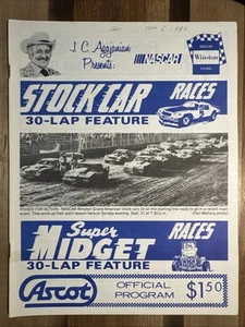 1980 Midget Race/Stock Car Race Program, Ascot Park California - Picture 1 of 13