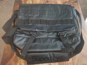 Superdry Messenger Laptop Black Label Luggage Bag - Picture 1 of 12